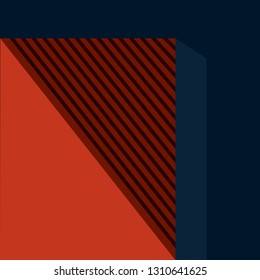 Trendy design vector abstract color block geometric background