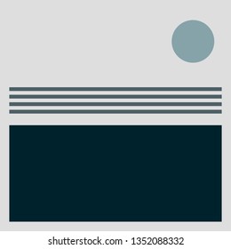 Trendy design vector abstract color block geometric background