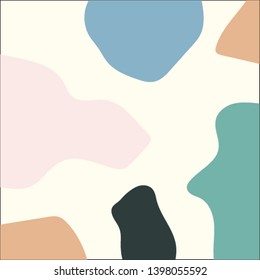Trendy design vector abstract color block geometric background