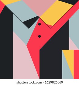 Trendy design vector abstract color block geometric background