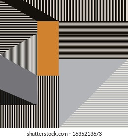 	
Trendy design vector abstract color block geometric background