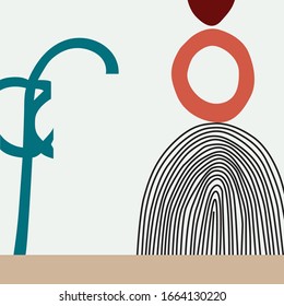 Trendy design vector abstract color block geometric background