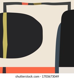 Trendy design vector abstract color spot geometric background