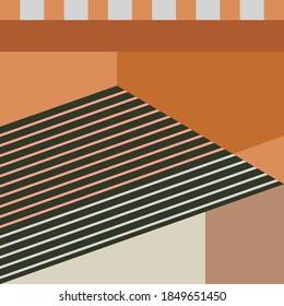 Trendy design vector abstract color block geometric background