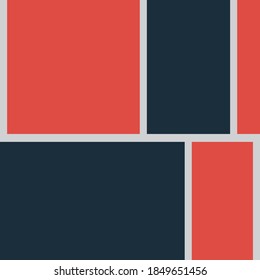 Trendy design vector abstract color block geometric background