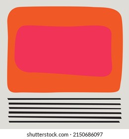 Trendy design vector abstract color block geometric background