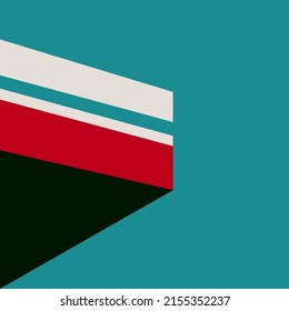 Diseño de moda vectorial bloque de color abstracto fondo geométrico