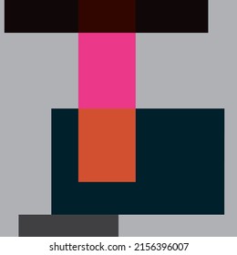 Trendy design vector abstract color block geometric background