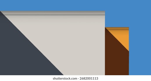 Trendy design vector abstract color block geometric background

