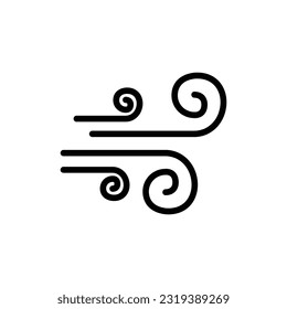 Trendy design wind icon Template on white background.