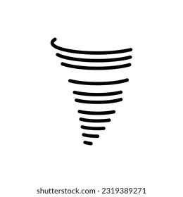 Trendy Design Wind Symbol Vorlage auf weißem Hintergrund.