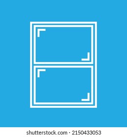 Trendy design window icon Template