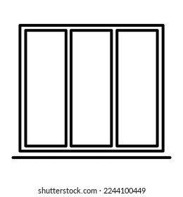 Trendy design window icon Template