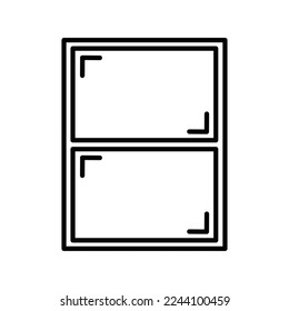 Trendy design window icon Template