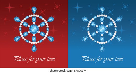 Trendy Diamond Snowflakes
