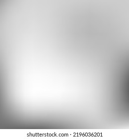 Trendy Digital Empty Liquid Gradient Backdrop. White Black Vector Smooth Blurry Background. Grey Dark Minimal Silver Blurred Texture. Monochrome Metallic Aluminium Watercolor Gradient Mesh.