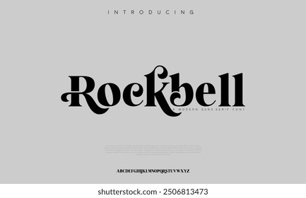 Trendy display typeface bold serif. Modern vintage alphabet collection. Uppercase, lowercase, stylish alternate typography. Vector illustration