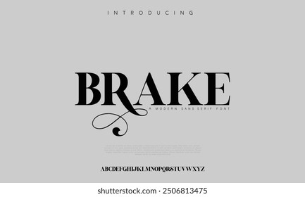 Trendy display typeface bold serif. Modern vintage alphabet collection. Uppercase, lowercase, stylish alternate typography. Vector illustration
