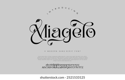 Trendy display typeface bold serif. Modern vintage alphabet collection. Uppercase, lowercase, stylish alternate typography. Vector illustration
