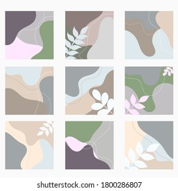 Motif tendance de doodle, arrière-plan abstrait avec formes organiques et couleurs pastel. Motif vectoriel moderne pour la conception de brochures, d'affiches, de modèles de couverture de poste. Illustration vectorielle.