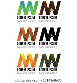 Trendy Double N Letter Logo with Abstract Design for Unique Branding and Corporate Identity