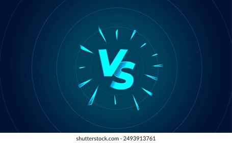 trendy dual combat versus vs poster for esport streamer vector