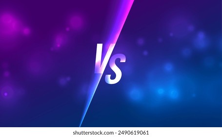 trendy duel versus vs shiny banner for esport streamer vector