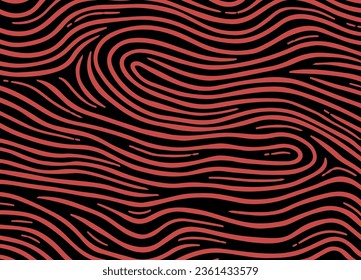 Trendy dynamic simple wavy lines background. Abstract doodle modern aesthetic contemporary pattern.
