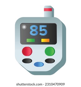 A trendy editable flat icon of gamepad 
