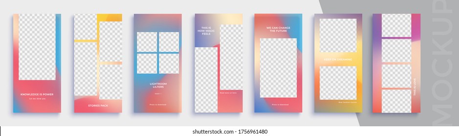 Trendy editable Instagram Stories template. Design  for social media. Flash Sale