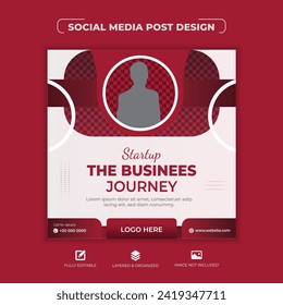 Trendy Editable Professional digital business marketing agency promotion social media and banner template design. Promotion Corporate advertising Web Banner Ads Stories flyer poster vector, webinar