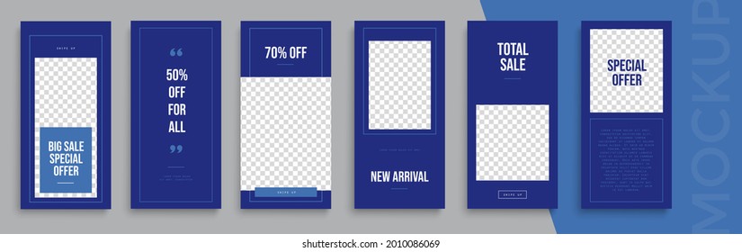 Trendy editable Sale Stories template. Design  for social media.