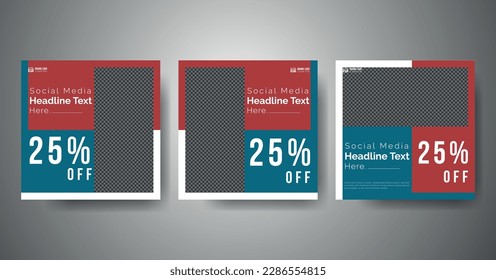 Trendy editable social media post template. Social media square banner template for business promotion. square web banner for social media mobile apps