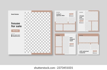 Trendy editable social media template. modern social media post template. minimalist social media promotion template