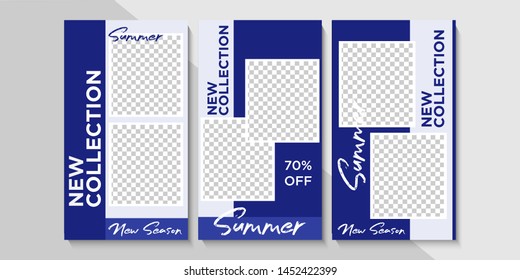 Trendy editable square template for social networks posts, vector illustration. Design backgrounds for social media.