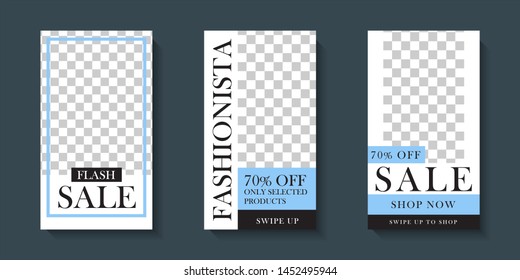 Trendy editable square template for social networks posts, vector illustration. Design backgrounds for social media.