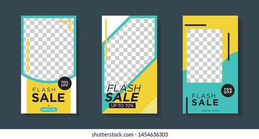 Trendy editable square template for social networks posts, vector illustration. Design backgrounds for social media.