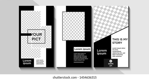 Trendy editable square template for social networks posts, vector illustration. Design backgrounds for social media.