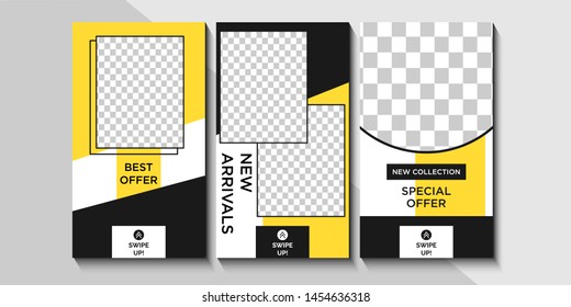 Trendy editable square template for social networks posts, vector illustration. Design backgrounds for social media.