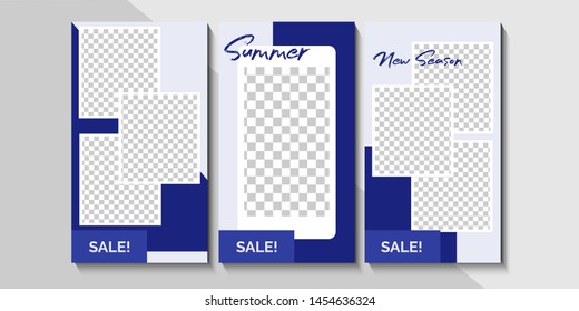 Trendy editable square template for social networks posts, vector illustration. Design backgrounds for social media.
