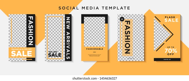 Trendy editable square template for social networks posts, vector illustration. Design backgrounds for social media.