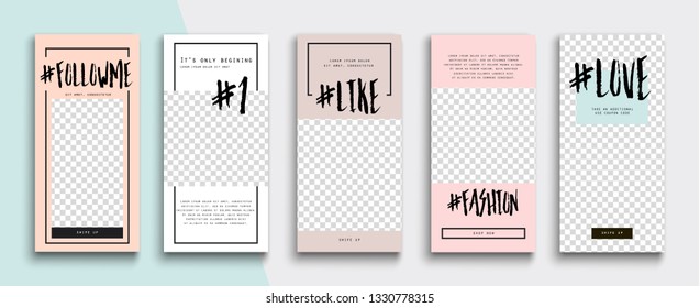 Trendy editable  Stories template Design for social media