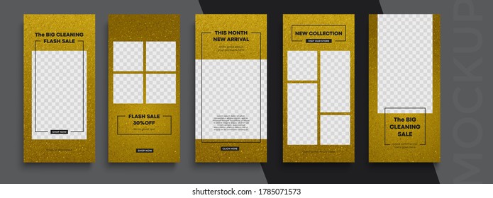 Trendy editable Stories template. Design  for social media.