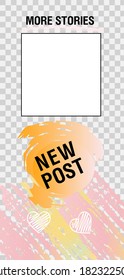 Trendy editable Stories template. Design for social media.