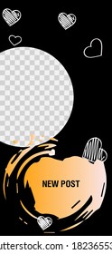 Trendy editable Stories template. Design for social media.