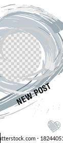 Trendy editable Stories template. Design for social media.