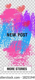 Trendy editable Stories template. Design for social media.