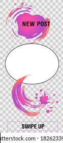 Trendy editable Stories template. Design for social media.