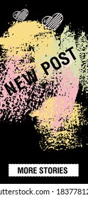 Trendy editable Stories template. Design for social media.