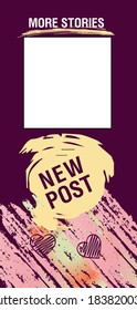 Trendy editable Stories template. Design for social media.